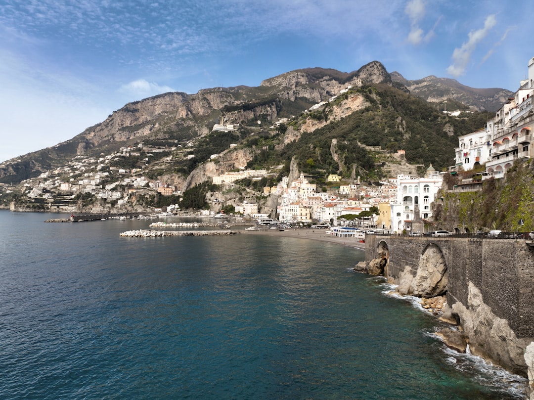 Amalfi Coast — hillside town spilling toward the sea
